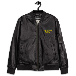 Golden Star Citrus Leather Bomber Jacket - Citrus From California Edition (Valencia Orange)